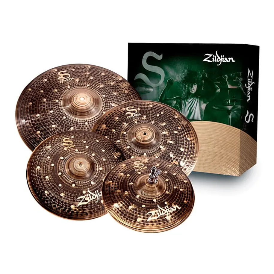 Zildjian Sd4680 Pack Platillos Dark Cym 14'' 16'' 18'' 20'' Zildjian 1