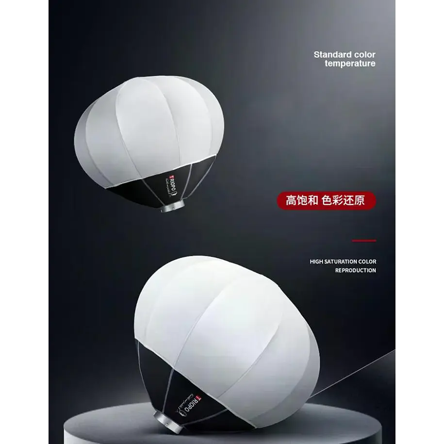 Triopo KQ55 Softbox Tipo Lantern 55cm Montura Bowens 3