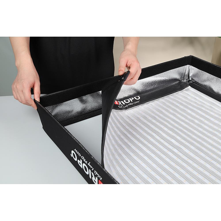 Triopo Fold2 Lamp PRO 150W E  Led Plegable 60x60 cm Bicolor Con Adaptador V-Mount 3