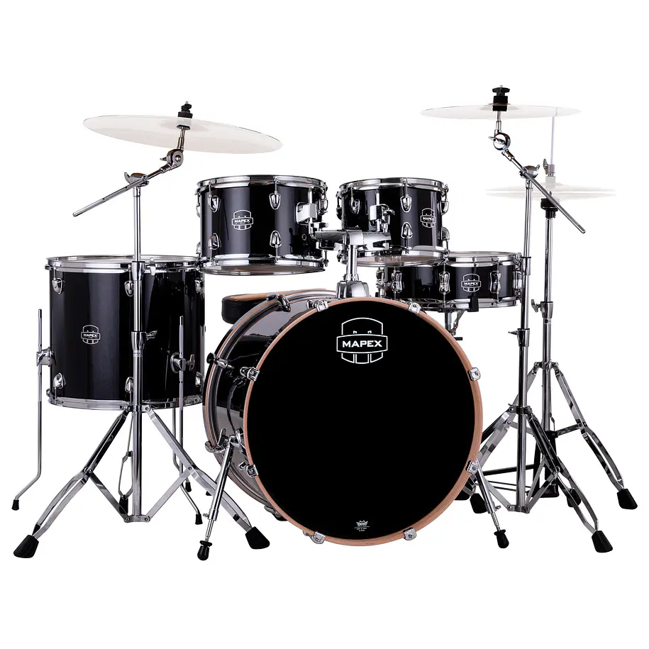 Mapex Ve5295ftvh Shell Pack Venus Series Black Galaxy Sparkle Mapex 1