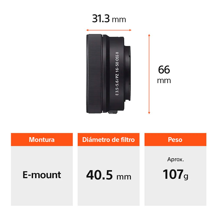 Sony Cámara ZV-E10 II para vlogs + Lente 16-50mm 4