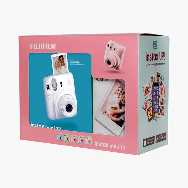 INSTAX KIT MINI 12 CLAY WHITE + FILM X10 2