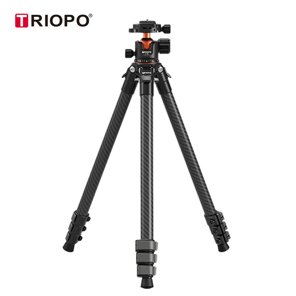 Triopo TS-254B+X2 Trípode de Fibra de Carbono Para Cámaras de Hasta 5Kg 19