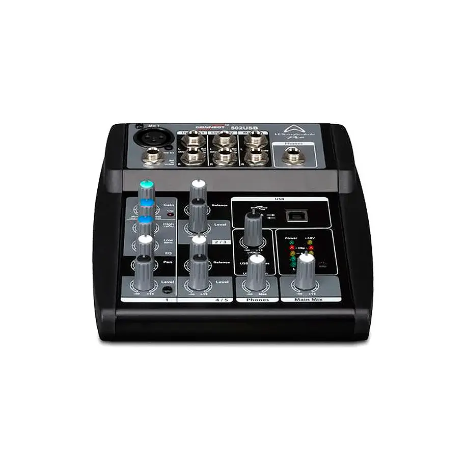 Wharfedale Connect 502 Usb Bk Mixer Analogo 5 Canales Wharfedale 1