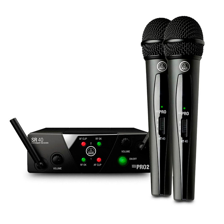Akg Wms40mini2 Voc-Set Us25b/D Microfono Inalambrico De Mano Doble Akg 1