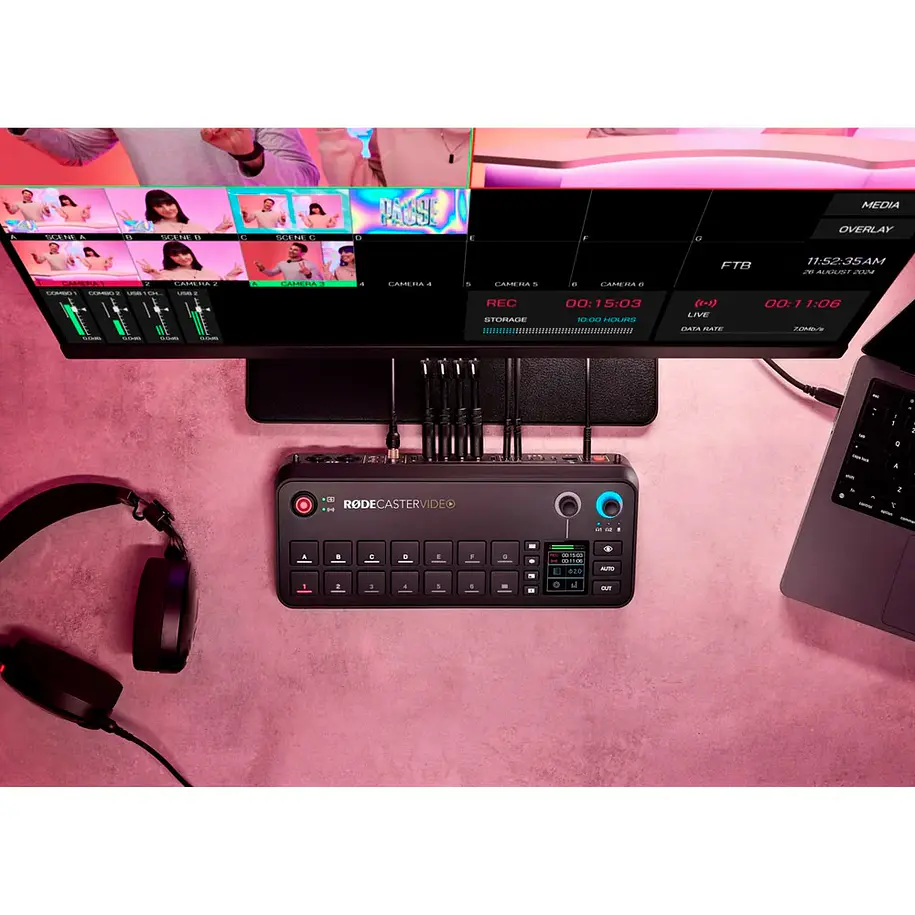 Rode Rodecaster Video - Consola de Producción de Audio y Video 16