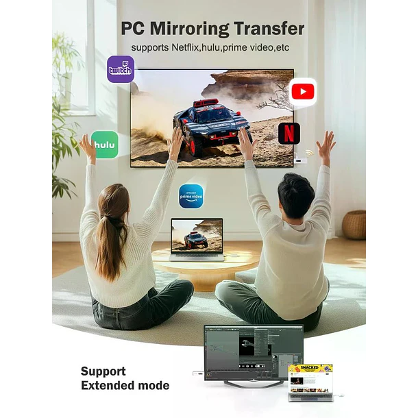 Lemorele P200 Transmisor Inalámbrico de Video HDMi a HDMi Multi-Device 2