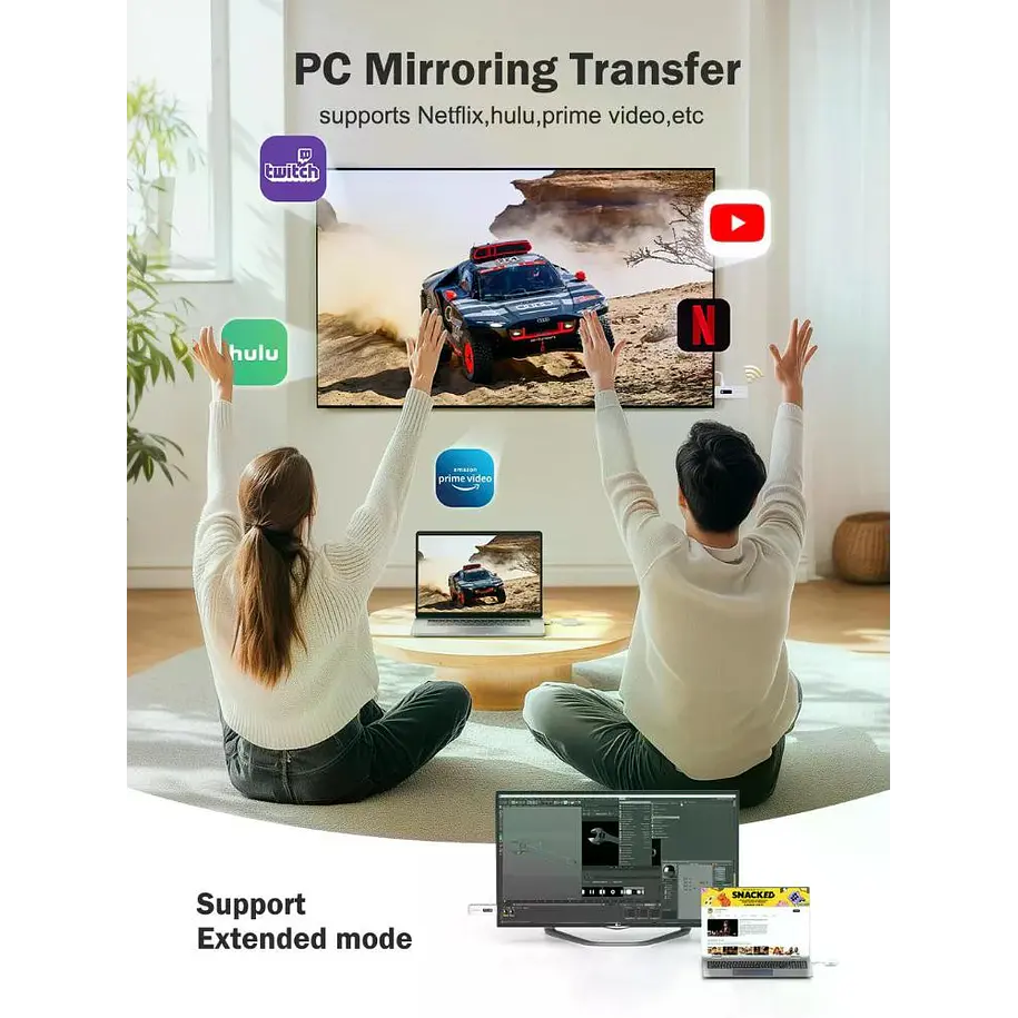 Lemorele P200 Transmisor Inalámbrico de Video HDMi a HDMi Multi-Device 2