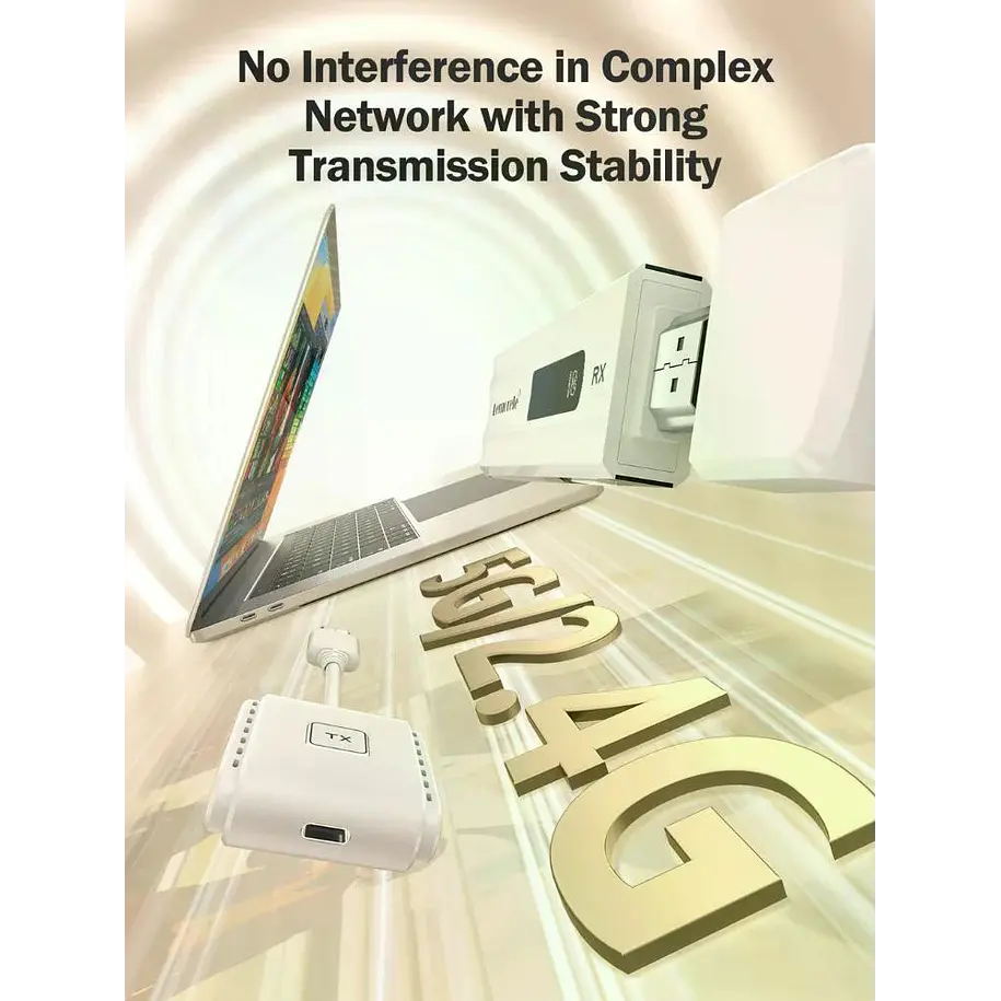 Lemorele P200 Transmisor Inalámbrico de Video HDMi a HDMi Multi-Device 4