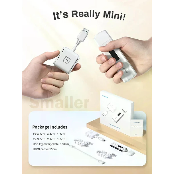 Lemorele P200 Transmisor Inalámbrico de Video HDMi a HDMi Multi-Device 9