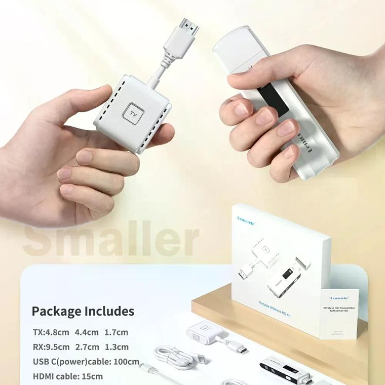 Lemorele P200 Transmisor Inalámbrico de Video HDMi a HDMi Multi-Device 9