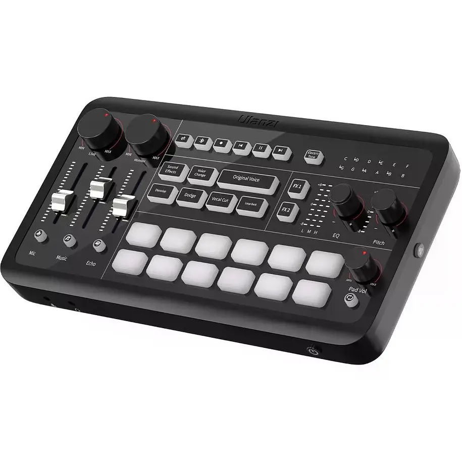 Ulanzi AX01 UCaster Live Tarjeta de Sonido Para Podcast y Streaming Con Batería Recargable 2