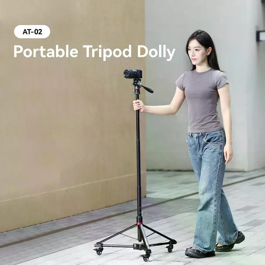 Ulanzi AT-02 Dolly Para Trípode Muy Compactable y Liviano 3