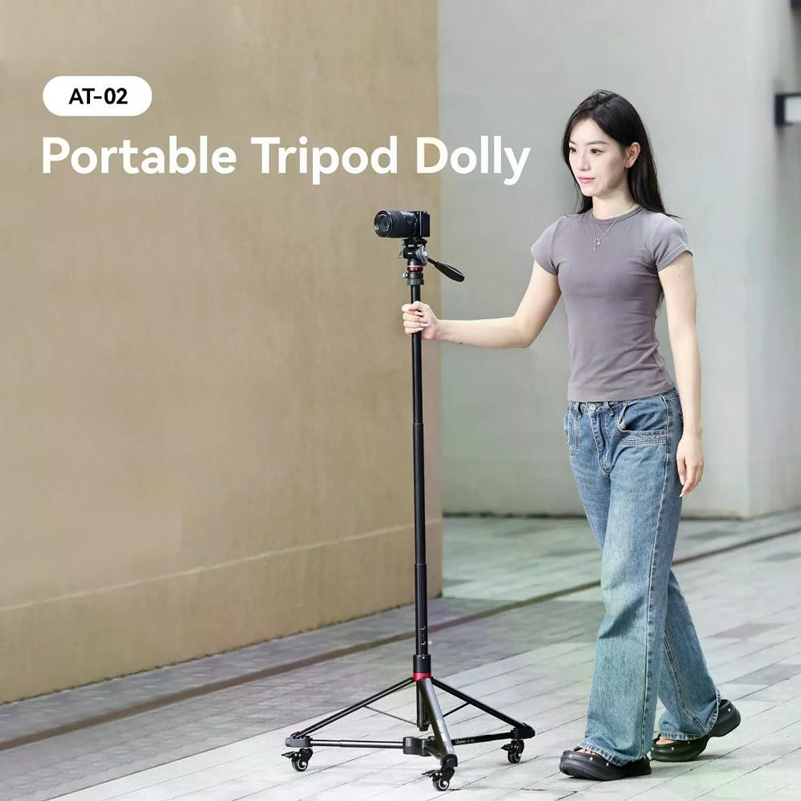 Ulanzi AT-02 Dolly Para Trípode Muy Compactable y Liviano 3