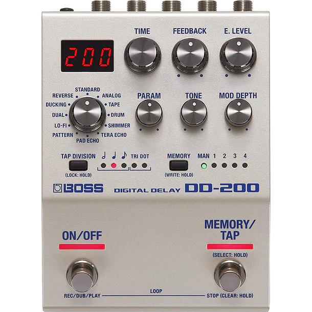 Boss Dd-200 Digital Delay Pedal Efecto Boss 1
