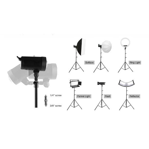 E-image Trípode Iluminación  Hasta 2.8m y Soporta 8 Kg   LS-PRO50A 6