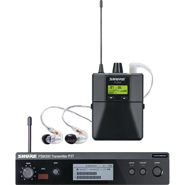 Shure Conjunto Transmisor Y Receptor Con Audifono Se 215-Cl En Banda G20 1