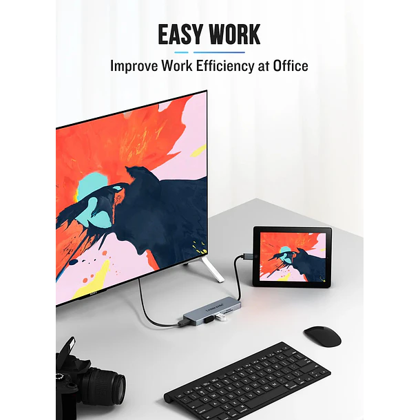 Lemorele TC18  Hub USB-C  5 en 1 Transforma tu Espacio de Trabajo 6