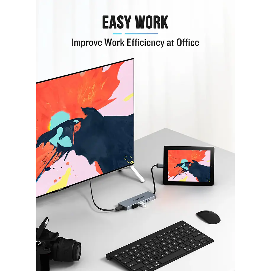 Lemorele TC18  Hub USB-C  5 en 1 Transforma tu Espacio de Trabajo 6