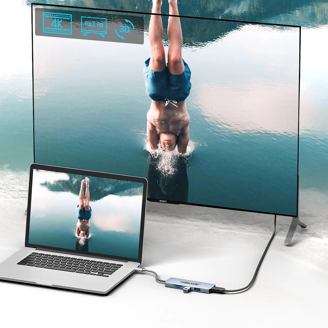 Lemorele TC18  Hub USB-C  5 en 1 Transforma tu Espacio de Trabajo 7