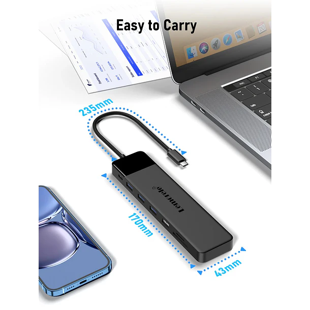 Lemorele TC200  Estación Docking USB-C 13 en 1 7