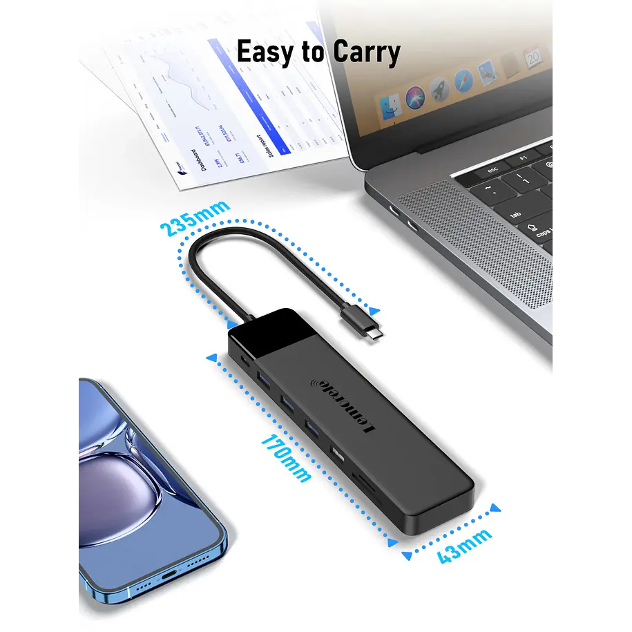 Lemorele TC200  Estación Docking USB-C 13 en 1 7