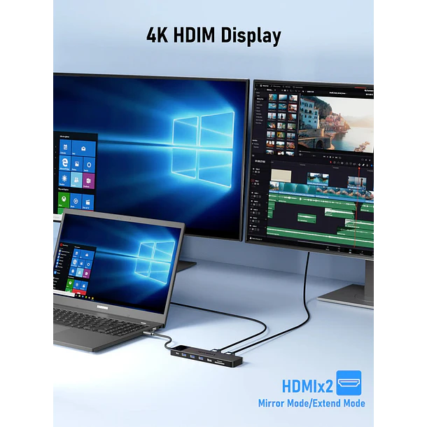 Lemorele TC200  Estación Docking USB-C 13 en 1 8