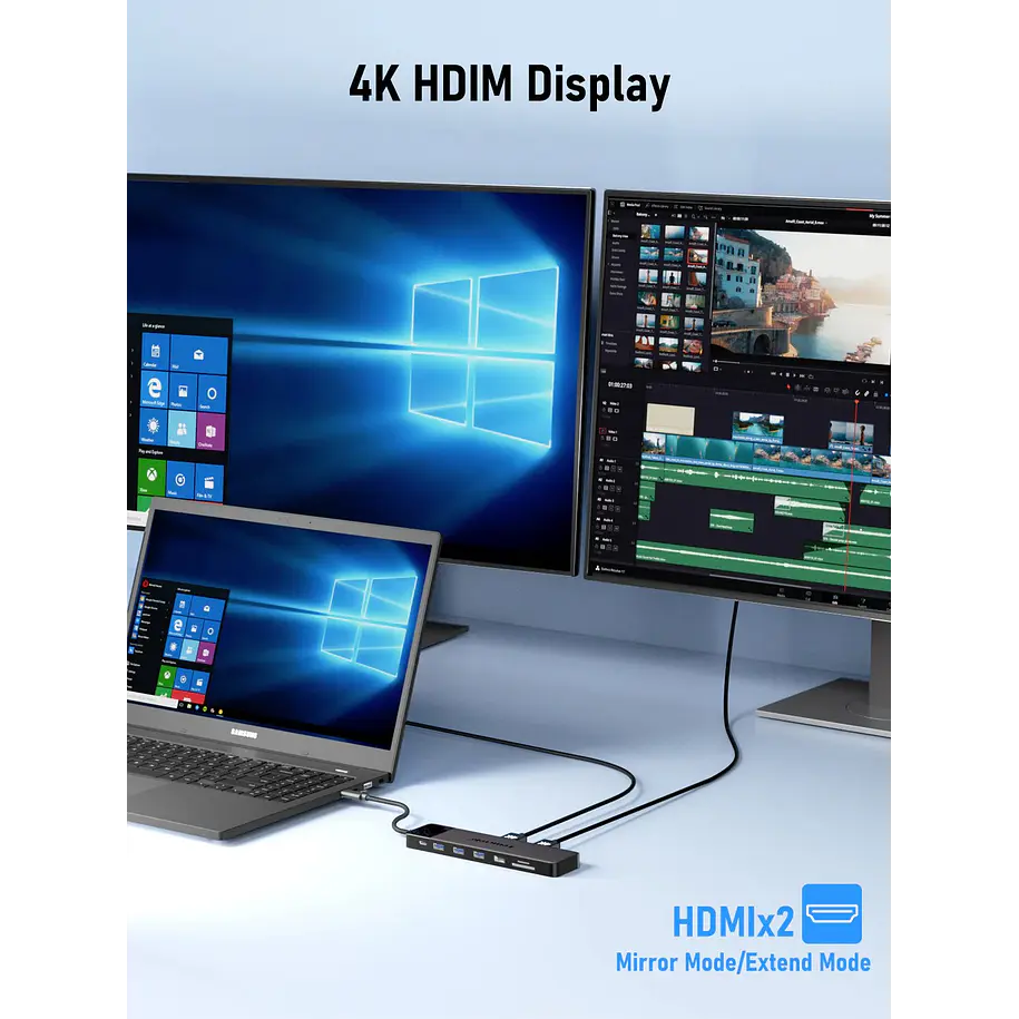 Lemorele TC200  Estación Docking USB-C 13 en 1 8