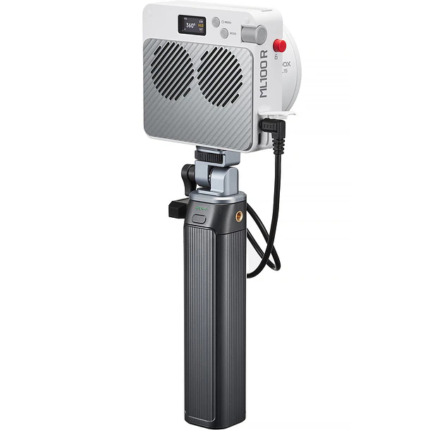 Godox ML100R RGB  Kit Luz Led Con Lente 36° y Battery Grip 5