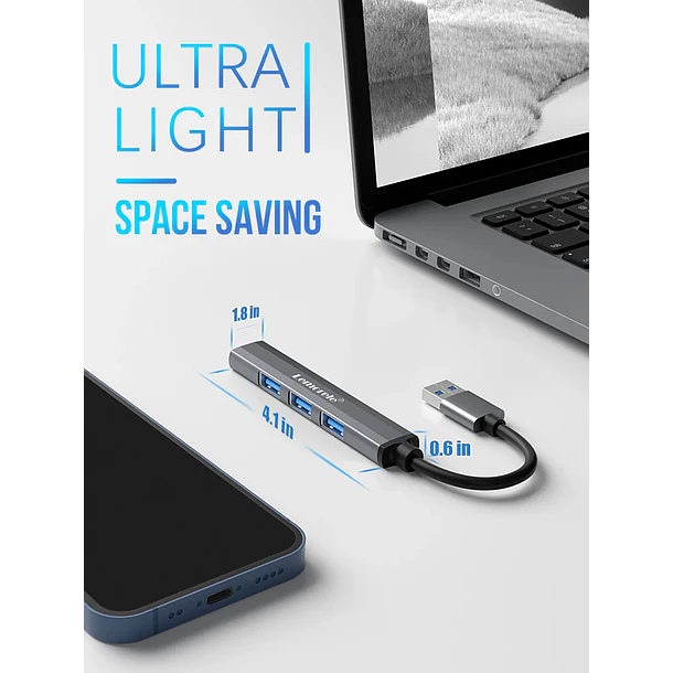 Lemorele TC53 Expansión Inteligente Para Tus Dispositivos USB-A 2