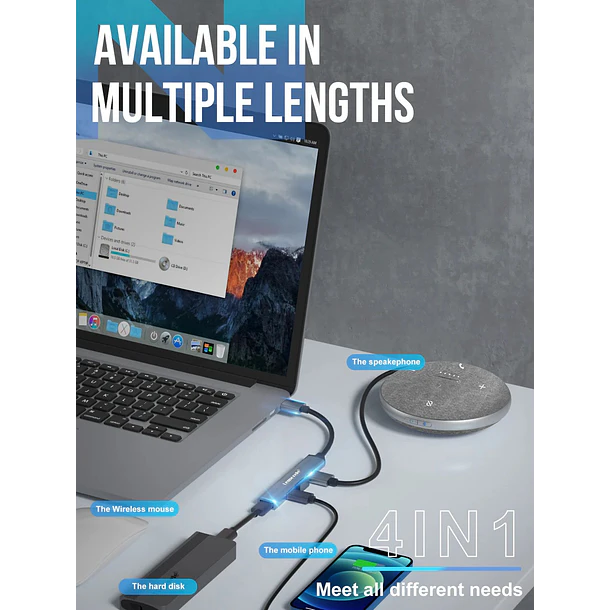 Lemorele TC53 Expansión Inteligente Para Tus Dispositivos USB-A 5