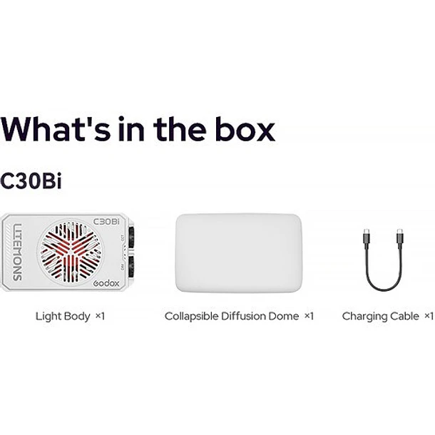 Godox Litemons C30BI Bi-Color Panel de Luz LED 21
