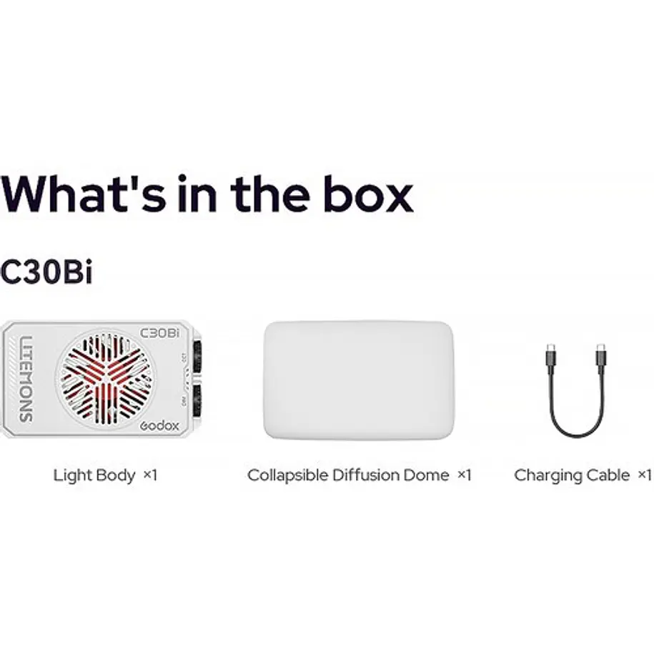 Godox Litemons C30BI Bi-Color Panel de Luz LED 21