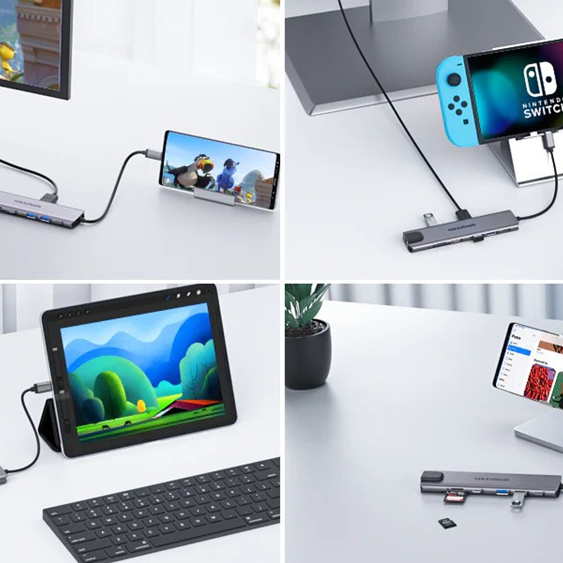 Lemorele TC65L Doble Salida HDMI y HUB USB-C  11 en 1 9