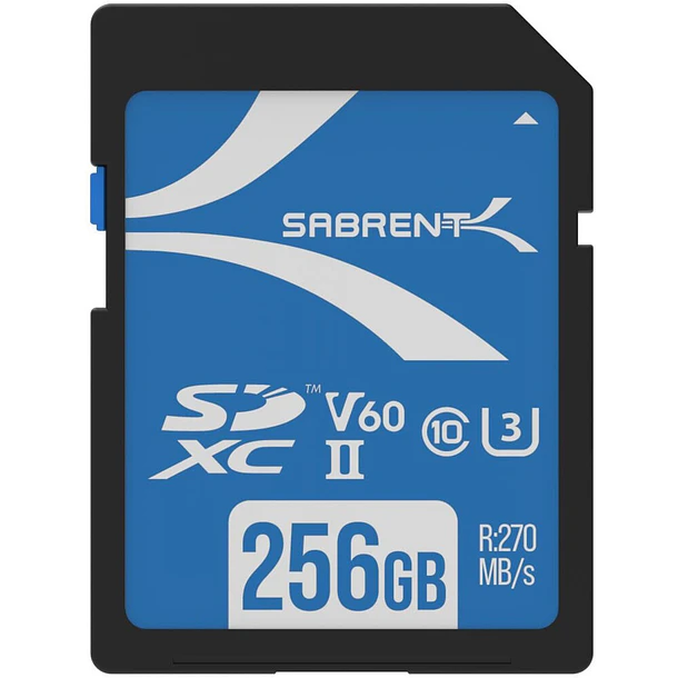Sabrent SD-TL60 256GB UHS-II Memoria SDXC V60 1