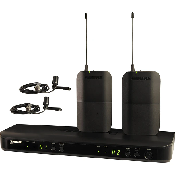 Shure Sistema De Dos Canales Receptor Y Transmisor Incluidos Con Microfono Cvl En Banda M15 1