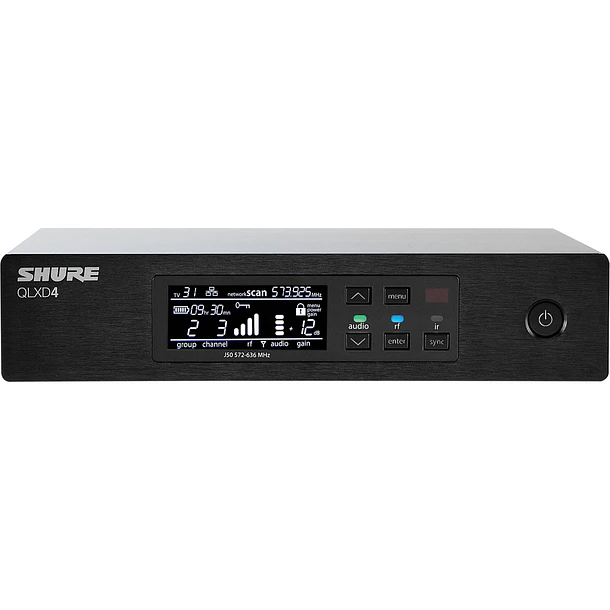 Shure Receptor Inalámbrico Digital QLXD4-J50 (572–608 MHz) 1