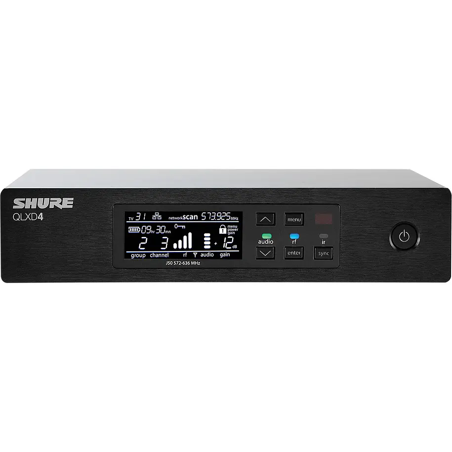Shure Receptor Inalámbrico Digital QLXD4-J50 (572–608 MHz) 1