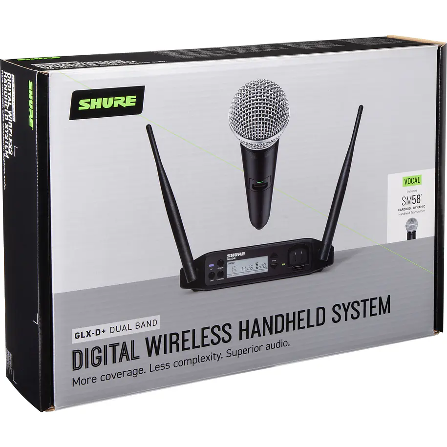 Shure Sistema Inalámbrico Digital Con Micrófono Vocal Sm58 De Mano 6