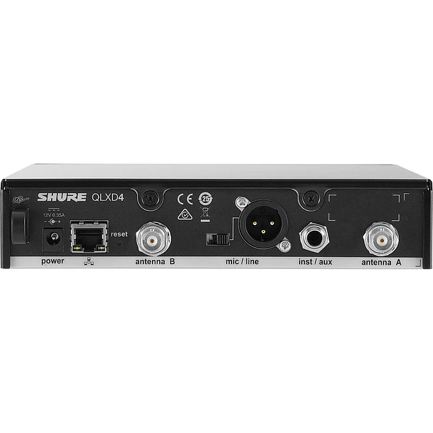 Shure Receptor Inalámbrico Digital QLXD4-J50 (572–608 MHz) 2