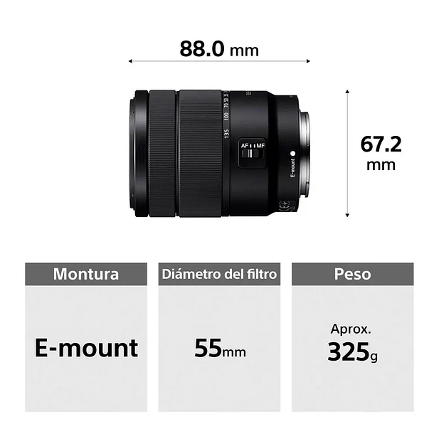 Sony a6700 Cámara APS-C a6700 premium con montura E + lente 18-135mm - ILCE-6700MBQ 6