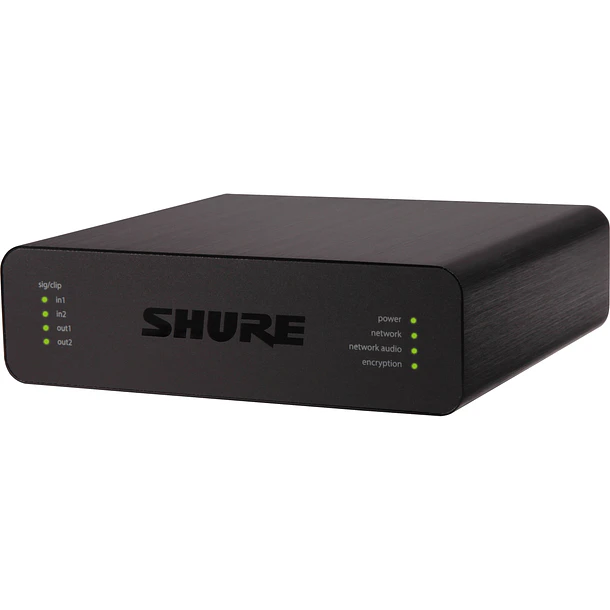 Shure Interfaz De Audio En Red Con Dos Entradas Y Dos Salidas Xlr 1