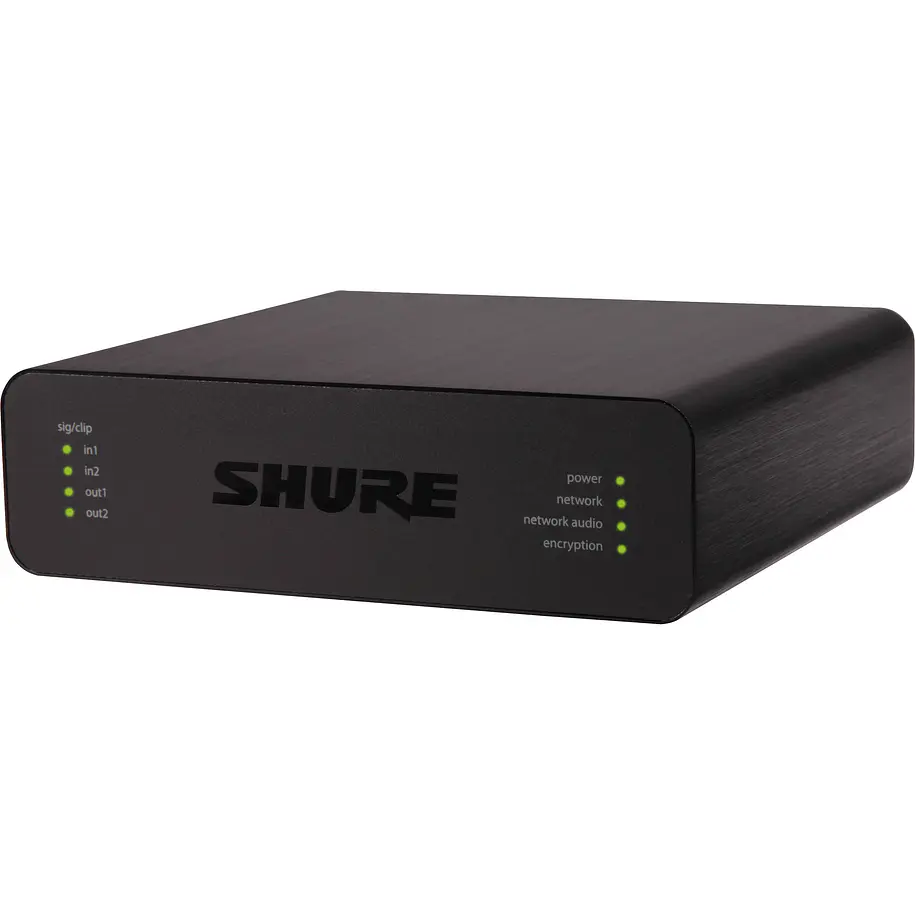 Shure Interfaz De Audio En Red Con Dos Entradas Y Dos Salidas Xlr 1