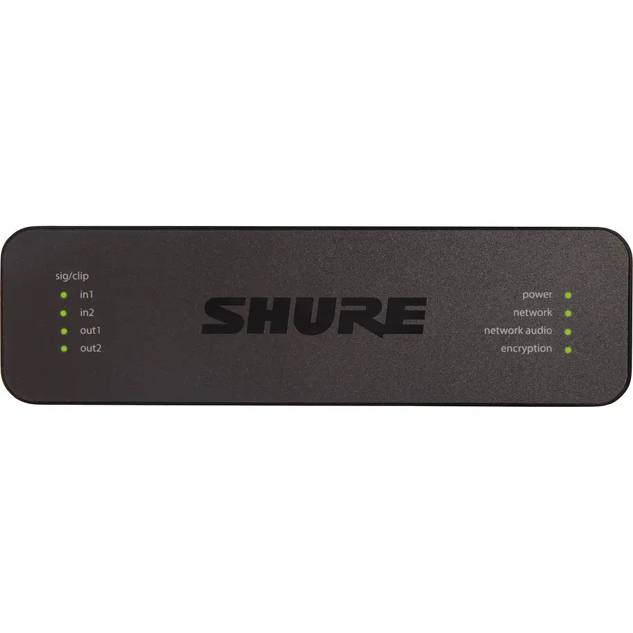 Shure Interfaz De Audio En Red Con Dos Entradas Y Dos Salidas Xlr 2