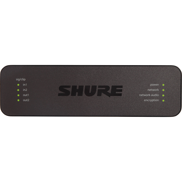 Shure Interfaz De Audio En Red Con Dos Entradas Y Dos Salidas Xlr 2