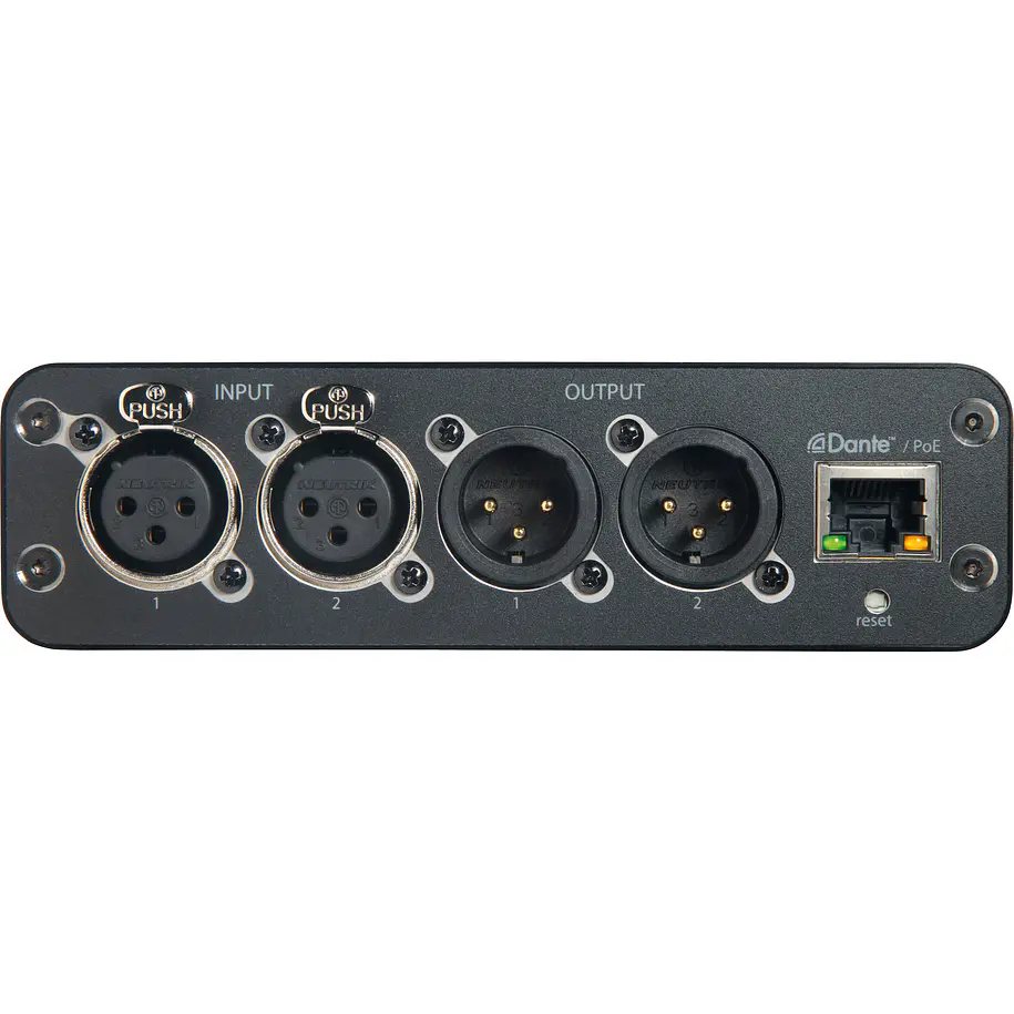 Shure Interfaz De Audio En Red Con Dos Entradas Y Dos Salidas Xlr 4