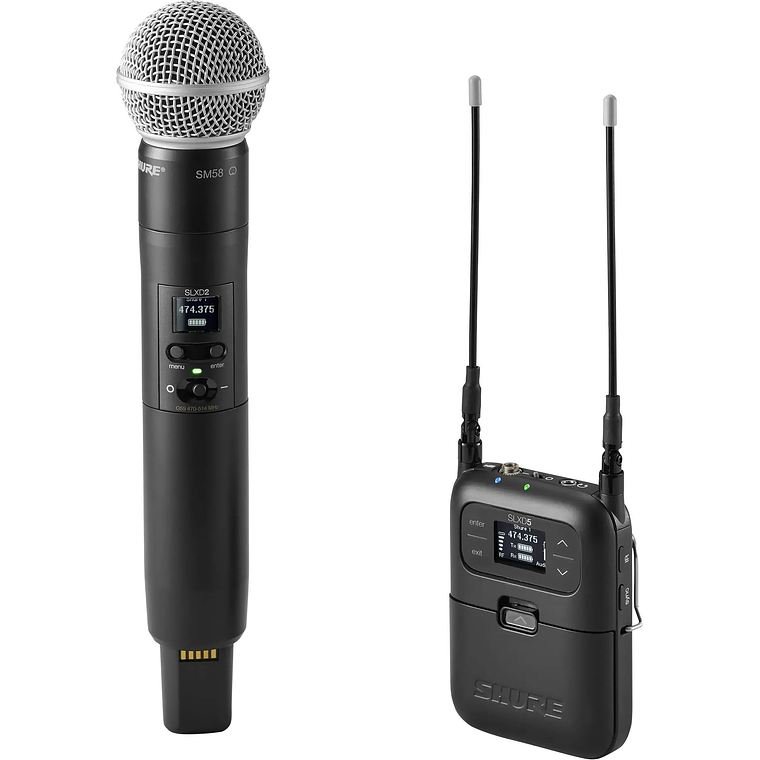 Shure Sistema Inalámbrico Para Cámara Digital Portátil Con Transmisor De Mano Sm58 1