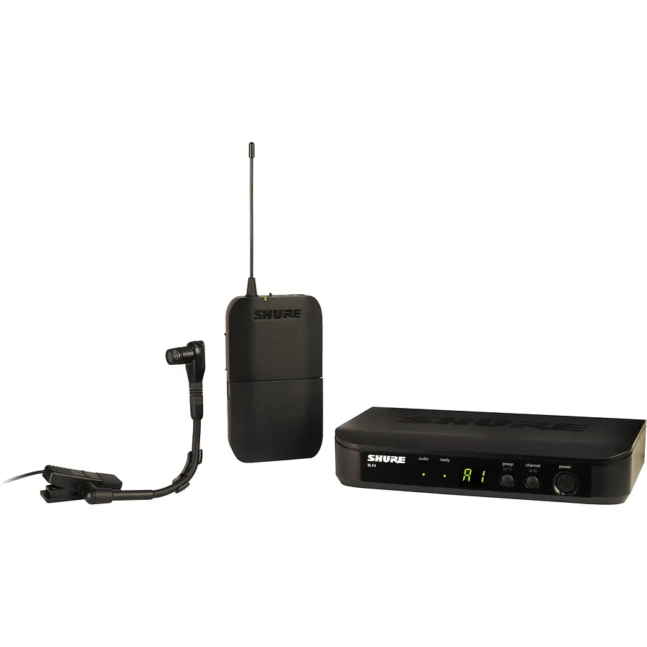Shure Sistema De Instrumento Inalámbrico Con Micrófono De Cuello De Ganso Con Clip Beta 98h/C 1