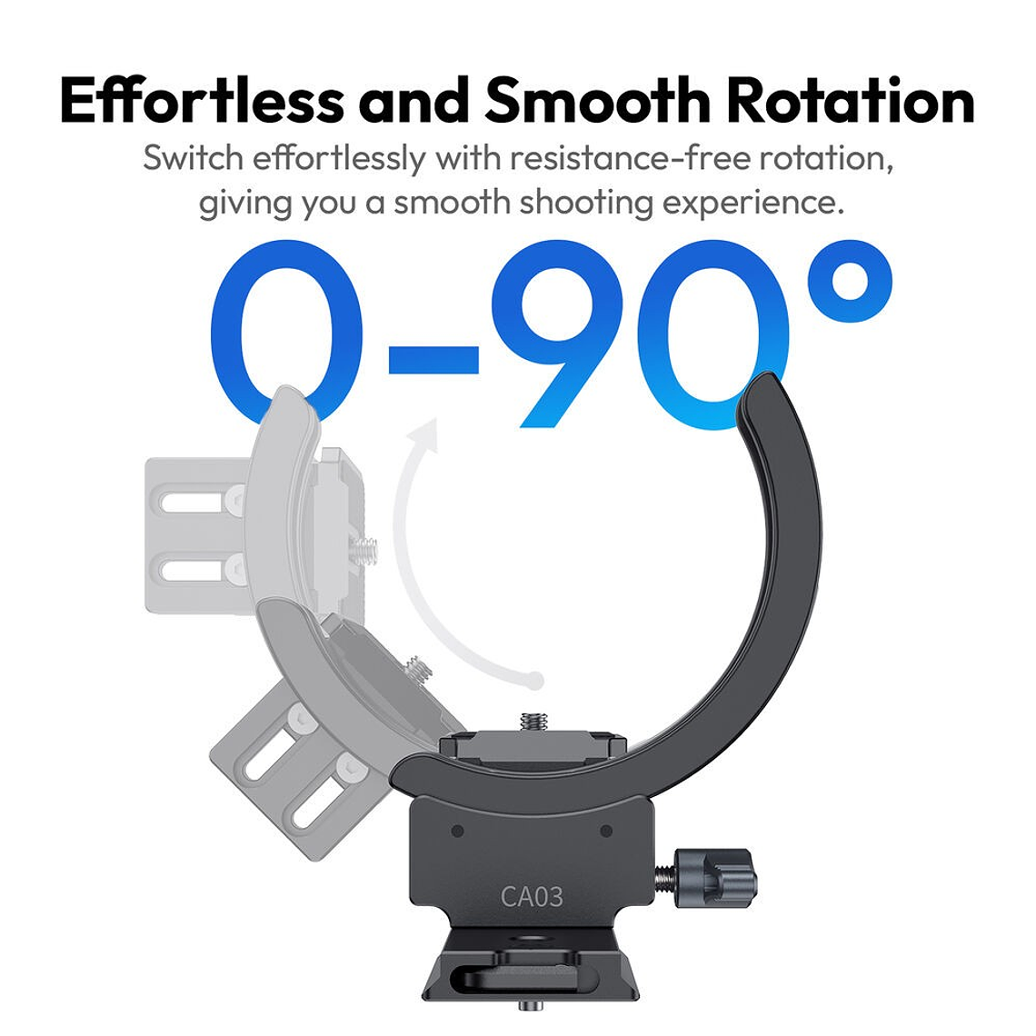 Ulanzi CA03 Montura Para Cámaras Con Giro Vertical Manteniendo el Eje Central 95mm 15