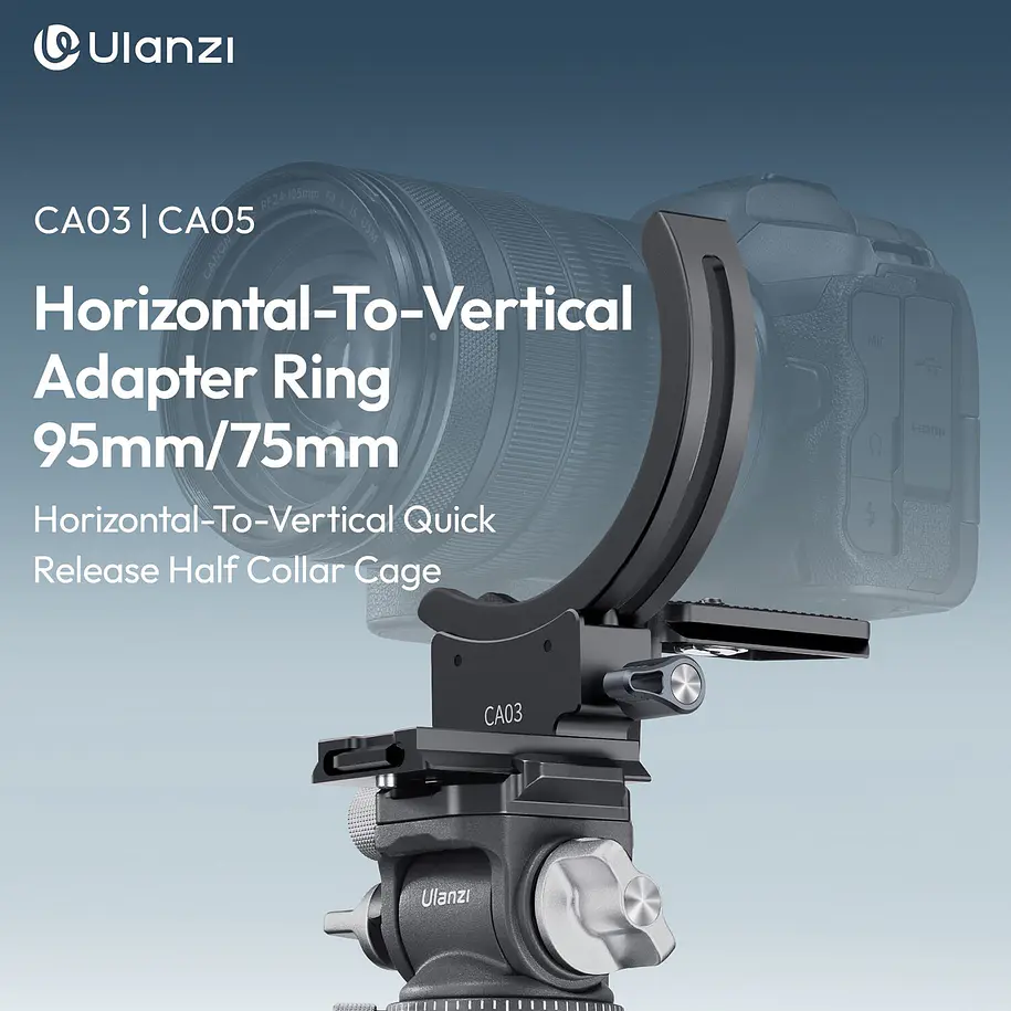 Ulanzi CA03 Montura Para Cámaras Con Giro Vertical Manteniendo el Eje Central 95mm 18